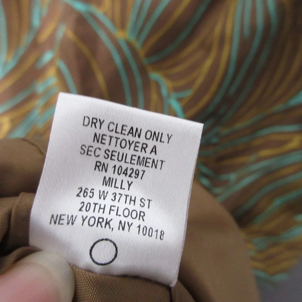 Vintage Milly of New York Dress 4 Mod Art‎ To Wear Silk Psychedelic Made in USA - Picture 6 of 12